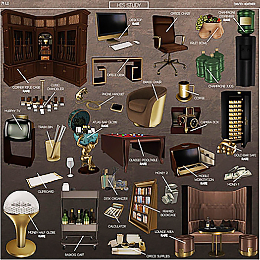 -David Heather - His Study - Complete Set w/ RARE's