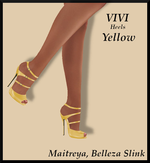 *Shae's Vivi Heels Yellow