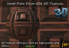 JU Wood Floor Decor 006 3D Textures Full Perm