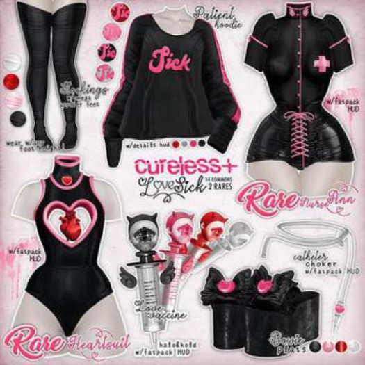 CURELESS [+] LoveSick / MAITREYA / Bowie Plats / RED