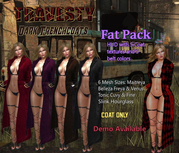 Demo Travesty Womens Trenchcoat