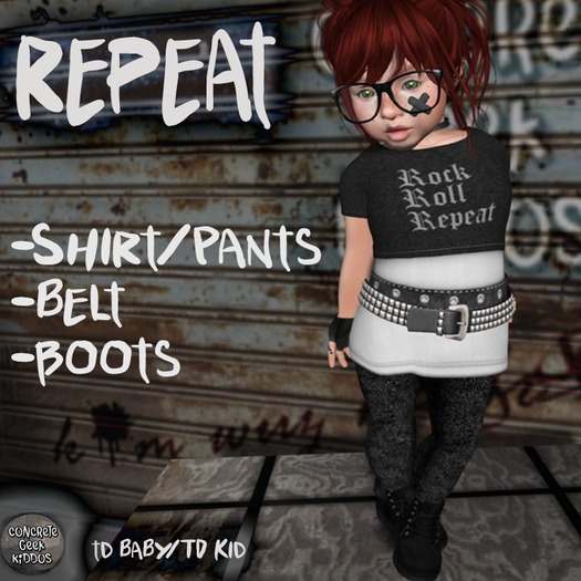Concrete Geek Kiddos Repeat Outfit
