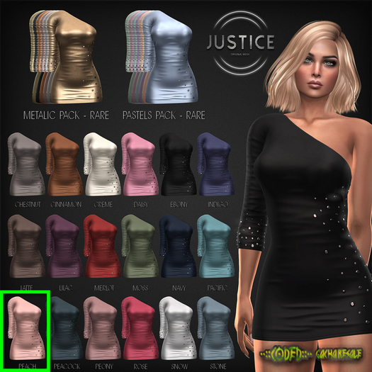 [JUSTICE] NOVA DRESS MAITREYA - PEACH