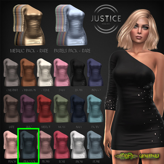 [JUSTICE] NOVA DRESS MAITREYA - PEACOCK