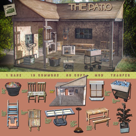 crate The Patio - Bench & Table