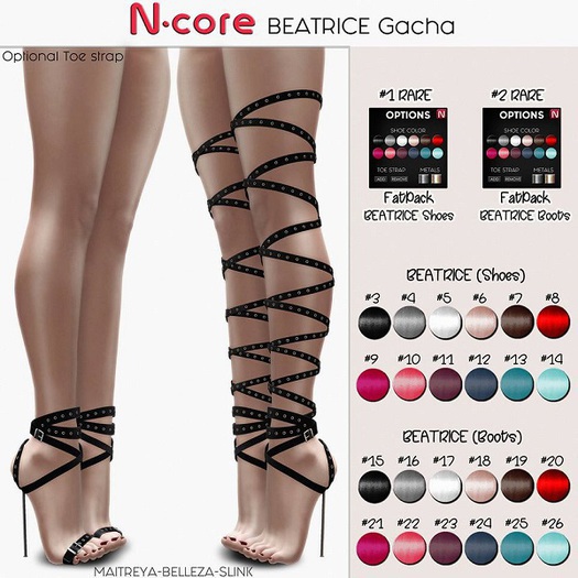23.N-core BEATRICE Lilac Boots (Slink)