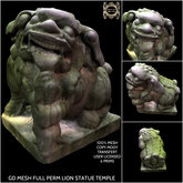 GD MESH FULL PERM LION STATUE TEMPLE