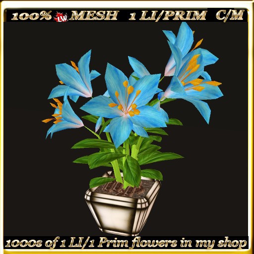 LW - Mesh Potted Lily (1 LI/Prim) - 5