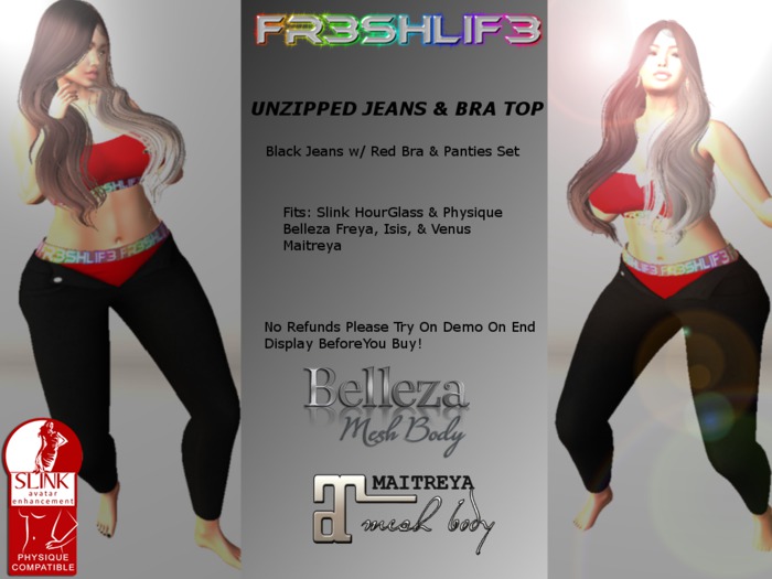 SALE! unzipped Blck&Red Full Fit