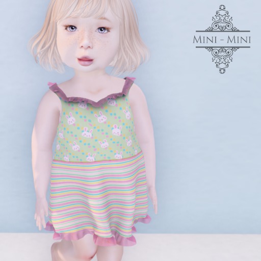 {Mini-Mini} Easter Dress - Green - Bebe & TD Fitted