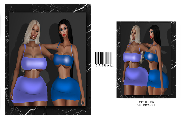 CASUAL- BBL BODY Skirt And Top Karamel FATPACK