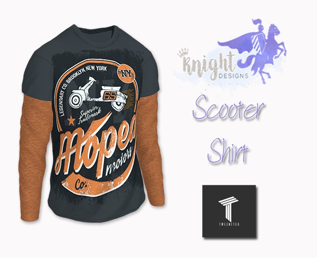 [KNIGHT DESIGNS] SCOOTER SHIRT - TWEENSTER