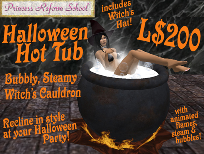 Second Life Marketplace PRS Halloween Hot Tub box