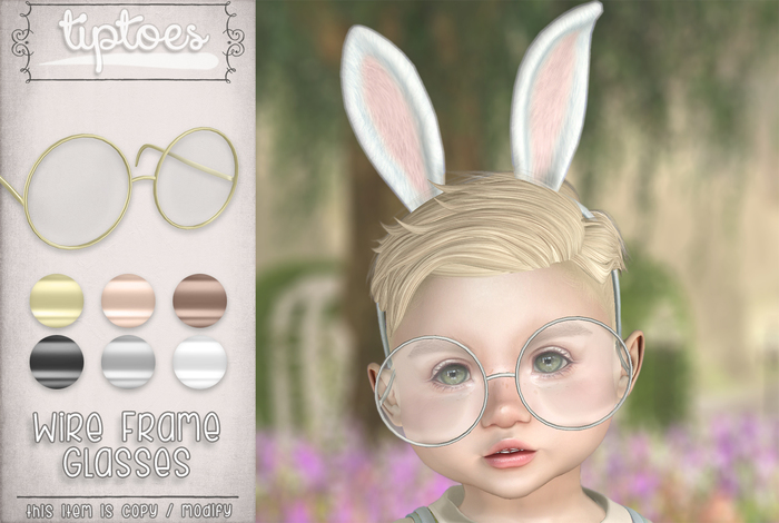 . tiptoes - Wire Frame Glasses - Demo