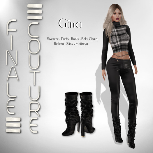 FInale Couture Gina - Grey(Boxed)