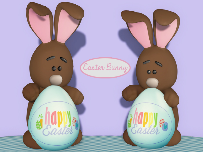 Townies Happy Easter Bunny Egg (b-brown)