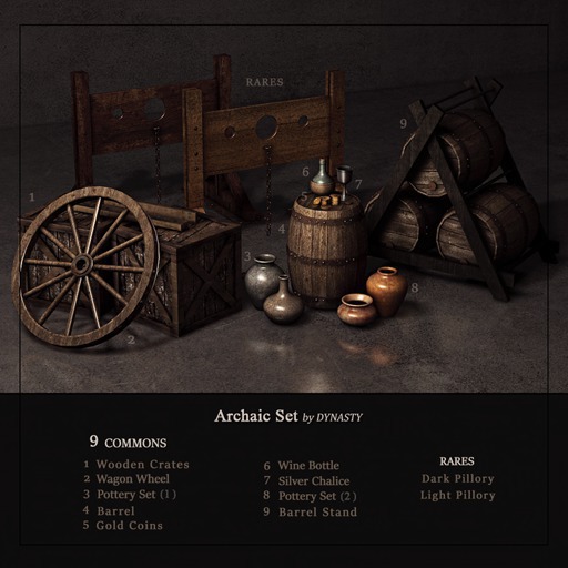 8. DYNASTY - Archaic Set - Pottery Set (2) BOX