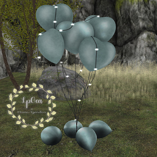 LpOca Heart Balloon Blue