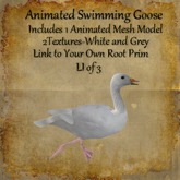 Bad Katz Animated Swimming Goose, Full Perm Mesh