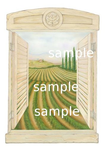 FULL PERMS WINDOW  Texture Arch Cropped Scene ORIGINAL High Quality TGA