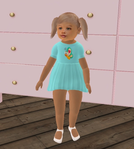*LL*Turquoise Love Butterfly Dress