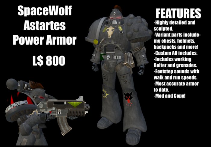 Space Wolves Astartes MK VII Power Armor