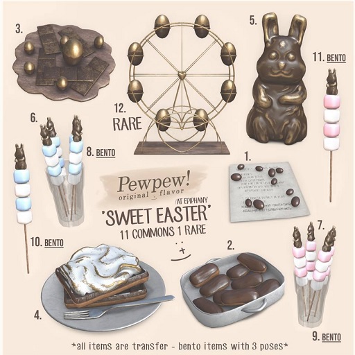 Pewpew! 6. Bunny Chocolate Blue Marsh Glass (Decor) BOX