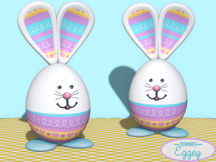 Townies Mesh -Eggey Easter Bunny Egg (loopy)