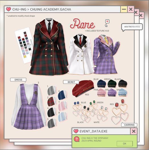 CHU-ING. Chuing Academy. Earring Blue