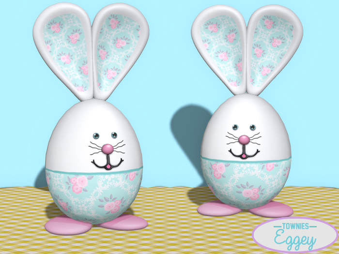 Townies Mesh -Eggey Easter Bunny Egg (rose)