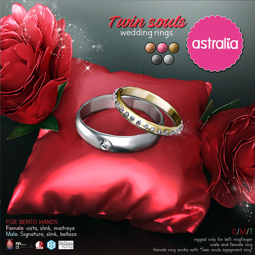 Astralia - Twin souls (wedding rings)