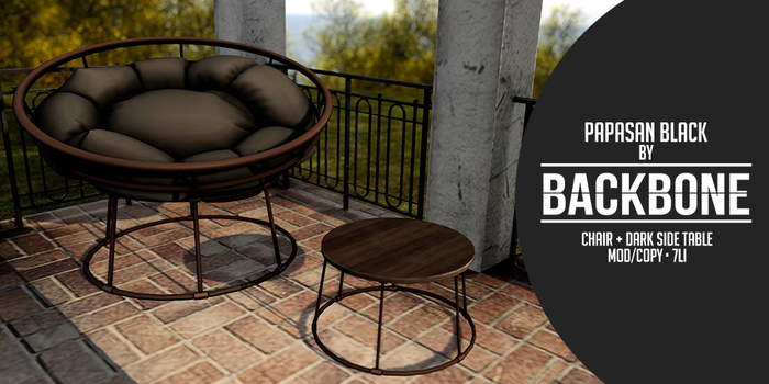 BackBone Papasan Chair - Black