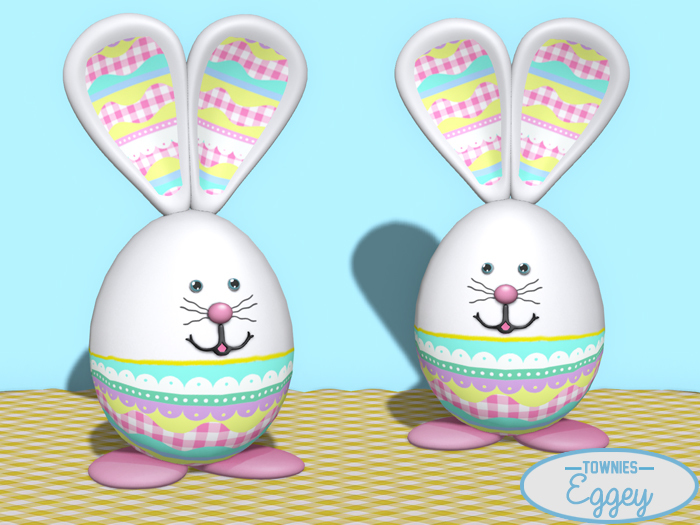 Townies Mesh -Eggy Easter Bunny Egg (pastel)