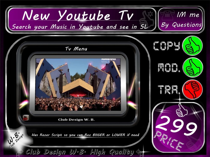 * New * Youtube Tv * Anim. Light *