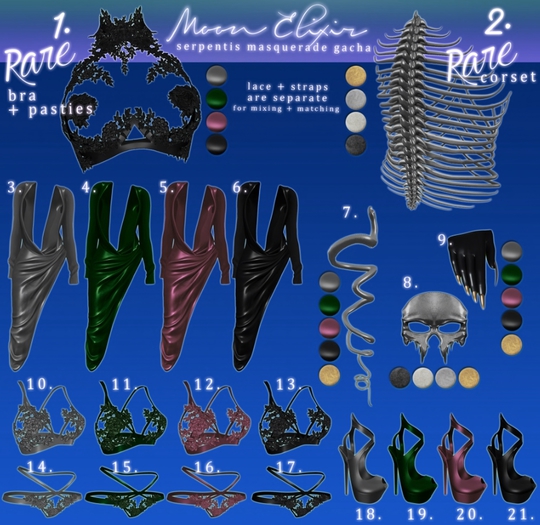 Moon Elixir - Serpentis Masquerade - 8 - Unrigged - Mask