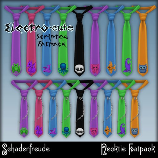 Schadenfreude Electro-cute Necktie Fatpack