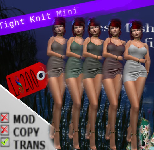 Tight Knit Mini Dress demo box All