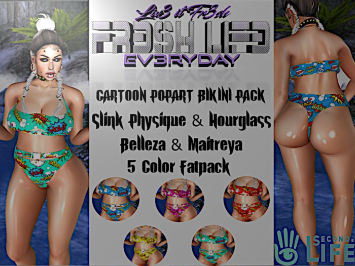 Cartoon Pop Bikini Pack