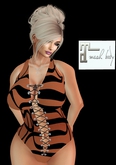 MERC - SWIMSUIT - ORANGE - GEO - MAITREYA