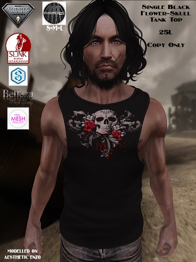 Fitted Flower-Skull Tank