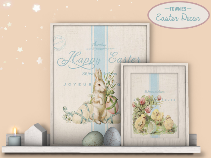 Townies Easter Spring Wall Art Shelf Decor 3