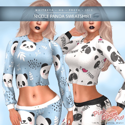 !PCP :: Nicole Sweatshirt [Panda Pack]