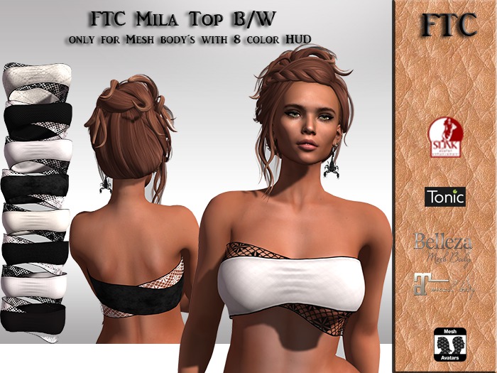 FTC Mila Top B/W