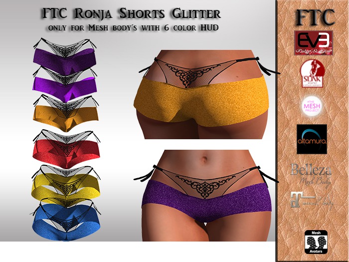 FTC Ronja Shorts  glitter
