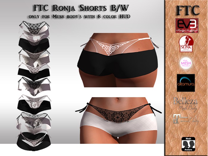 FTC Ronja Shorts  B/W
