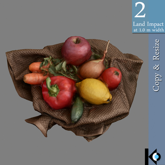 3D / Still Life with Crops / 2 land impact