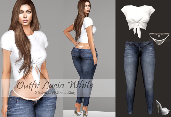 :::LS OUTFIT  LUCIA WHITE