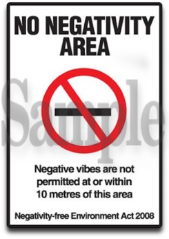 Second Life Marketplace - SIGN - No Negativity Area