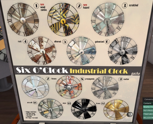 !six o'clock! [INDUSTRIAL CLOCK-6] Galvanized*