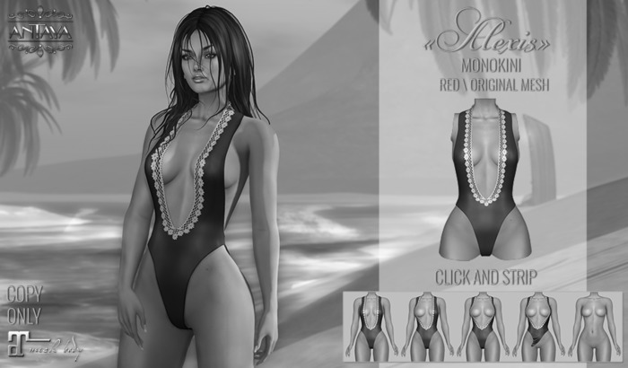 :: ANTAYA :: DEMO Monokini "Alexis" Red (wear me)